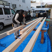 【大工の日常】木材のカット作業