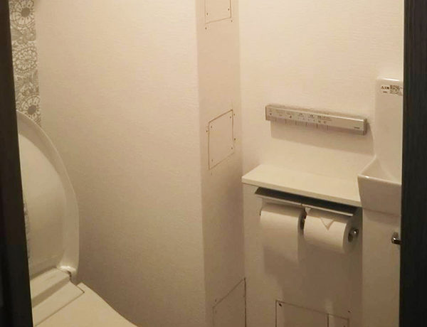 水回り　大阪府茨木市　Ｎ様邸　トイレ改修工事：部材の入荷遅れがあります。