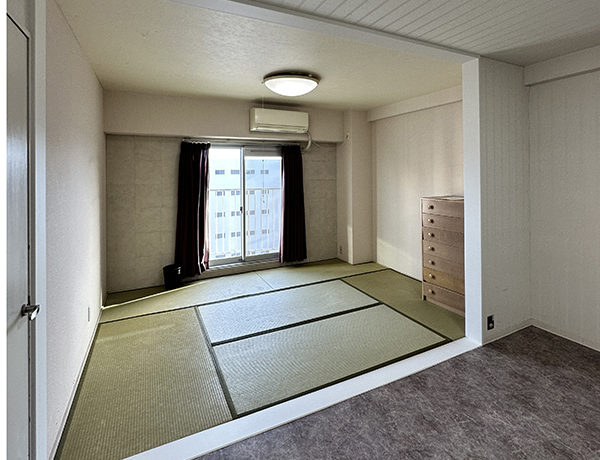 マンション：大阪府茨木市　Ｎ様邸　内装工事：和室とダイニングの間仕切壁の撤去