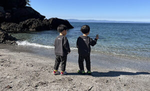 小窪くん 家族で鹿児島に帰省しました