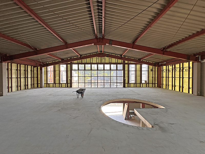 螺旋階段があった現況