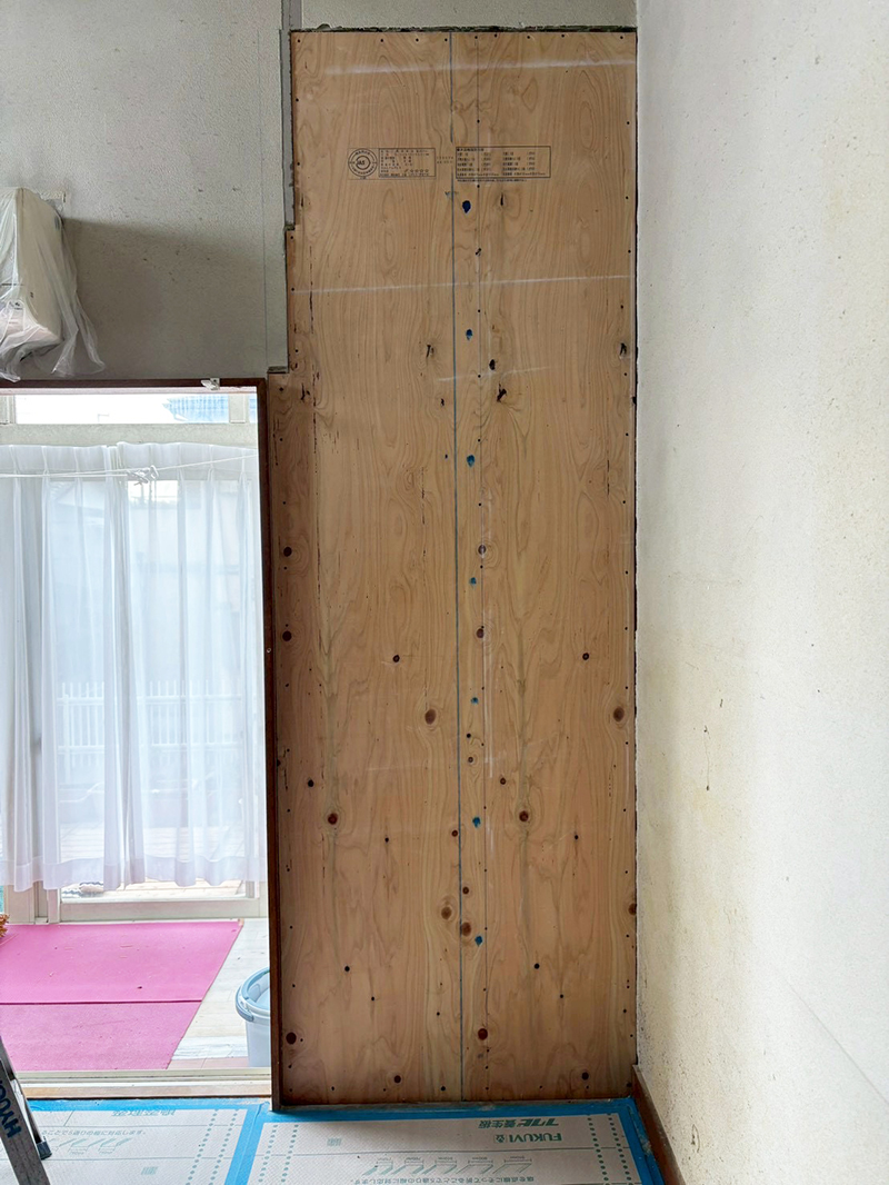 構造用合板　取付