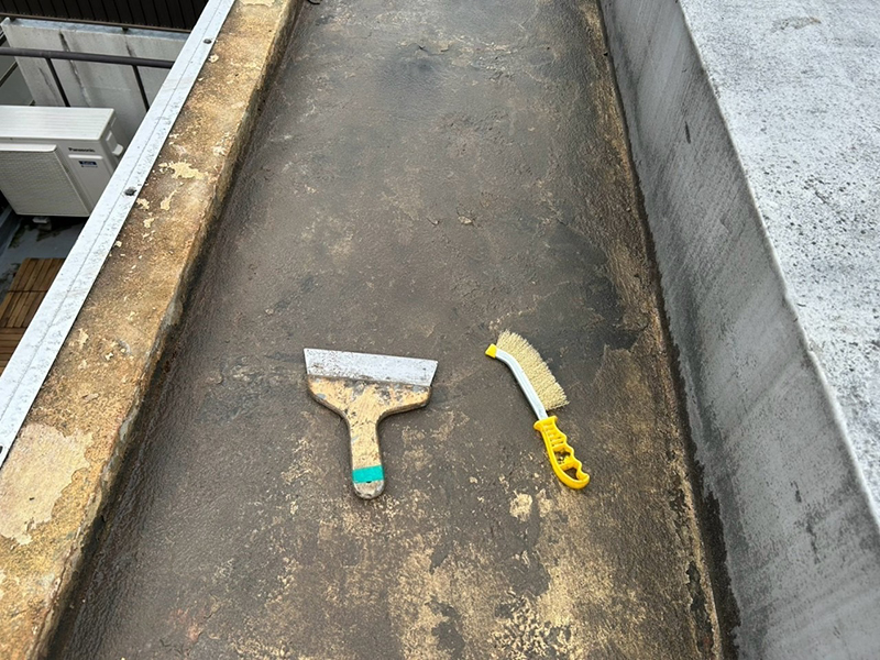 ケレン、清掃、下地処理作業