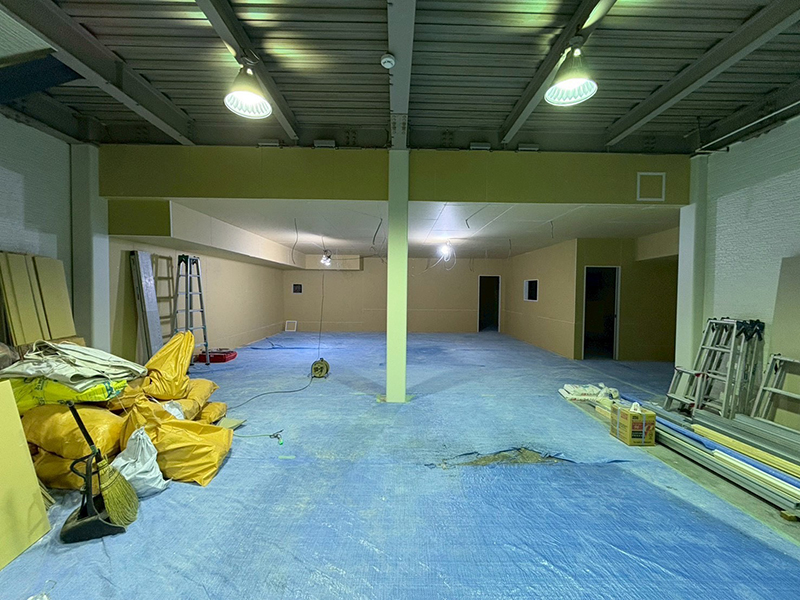 石膏ボードまで完了