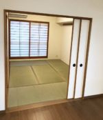 和室。畳表替え、襖新調、障子張替