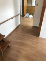 廊下 珪藻土仕上の壁